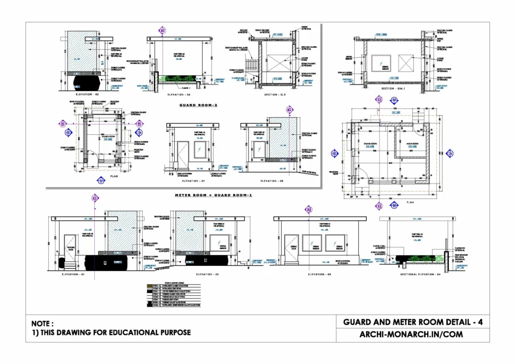 GUARD AND METER ROOM DETAIL FOUR