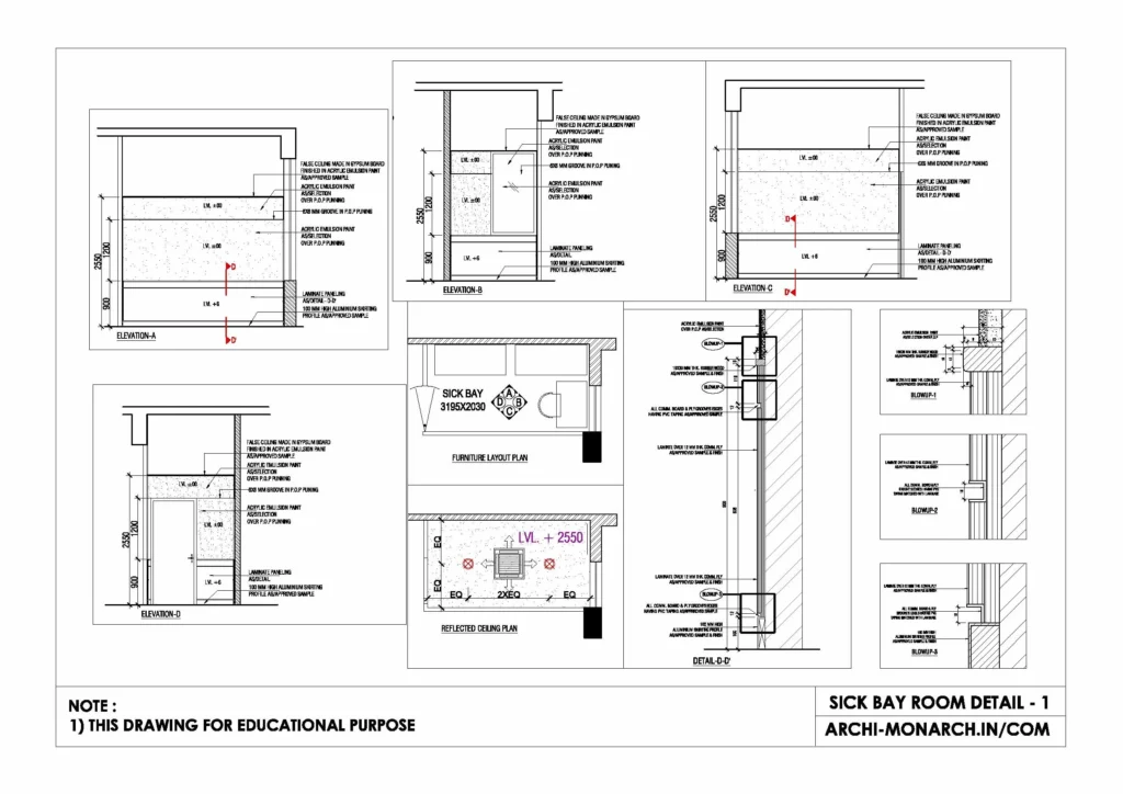 SICK BAY ROOM DETAIL ONE