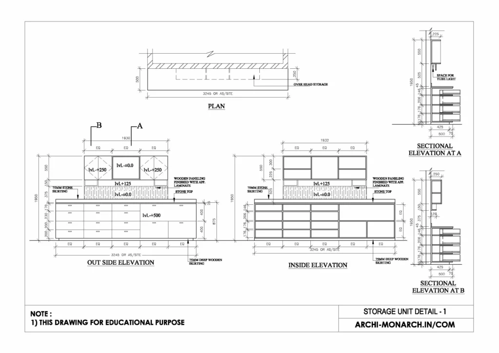 STORAGE UNIT DETAIL ONE