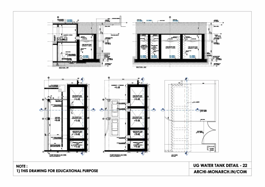 UG WATER TANK DETAIL TWENTY TWO