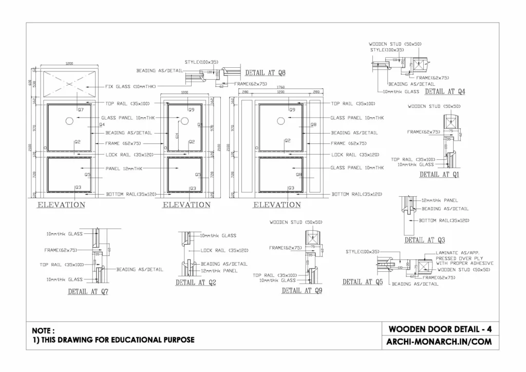 WOODEN DOOR DETAIL FOUR