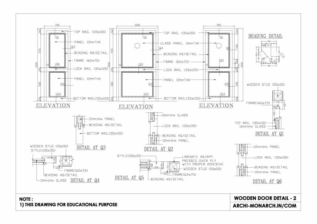 WOODEN DOOR DETAIL TWO