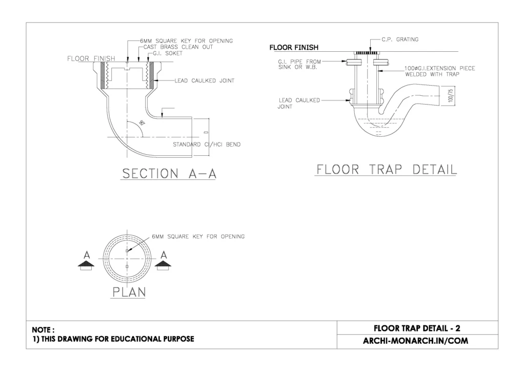FLOOR TRAP DETAIL TWO