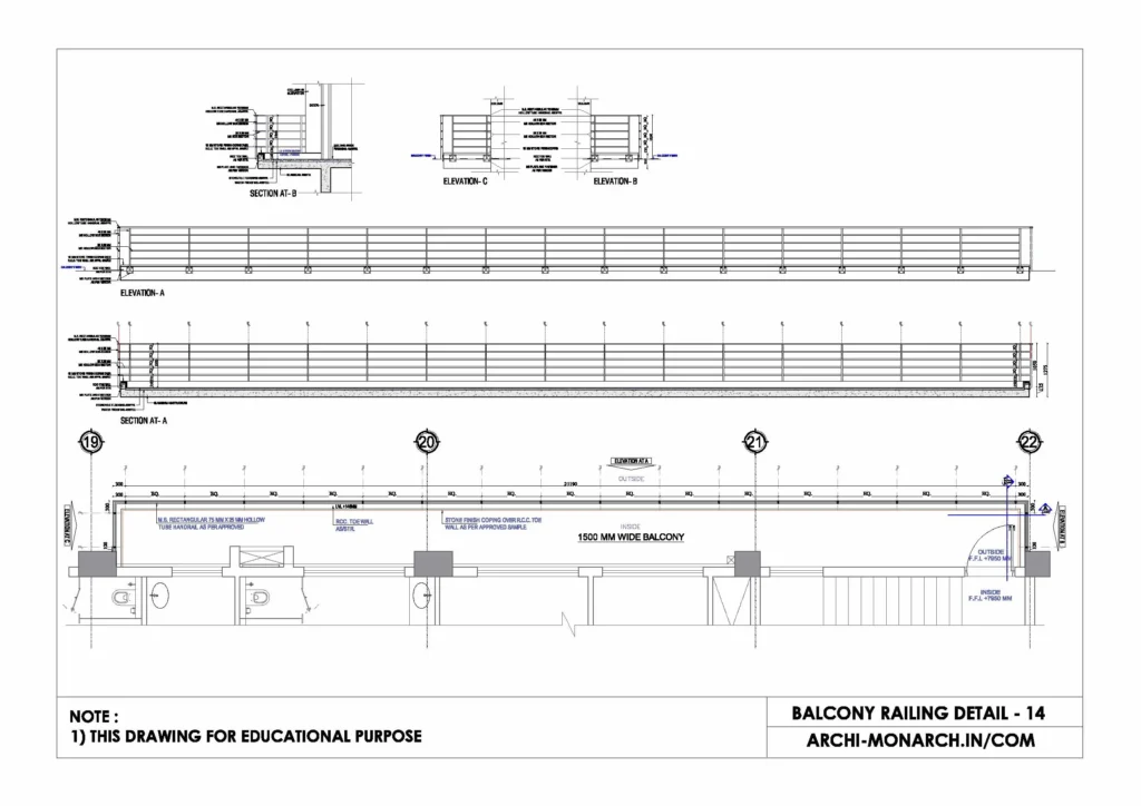 BALCONY RAILING DETAIL FOURTEEN