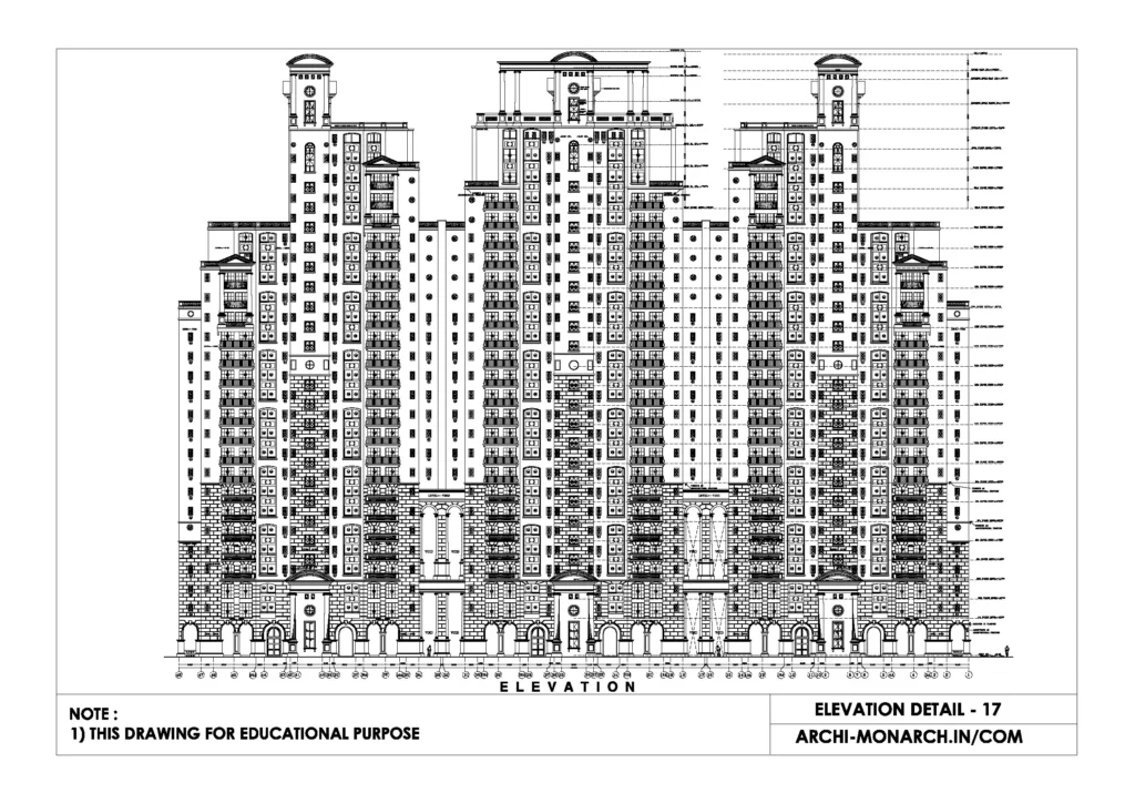 ELEVATION DETAIL SEVENTEEN