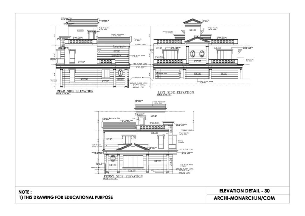ELEVATION DETAIL THIRTY