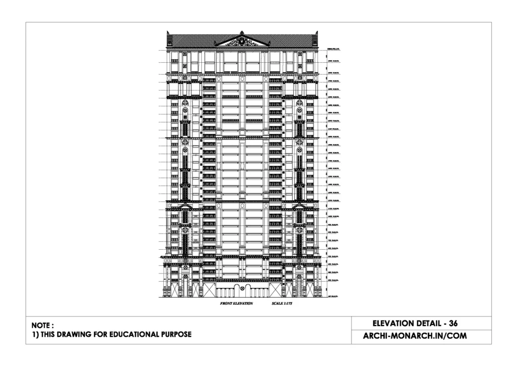 ELEVATION DETAIL THIRTY SIX