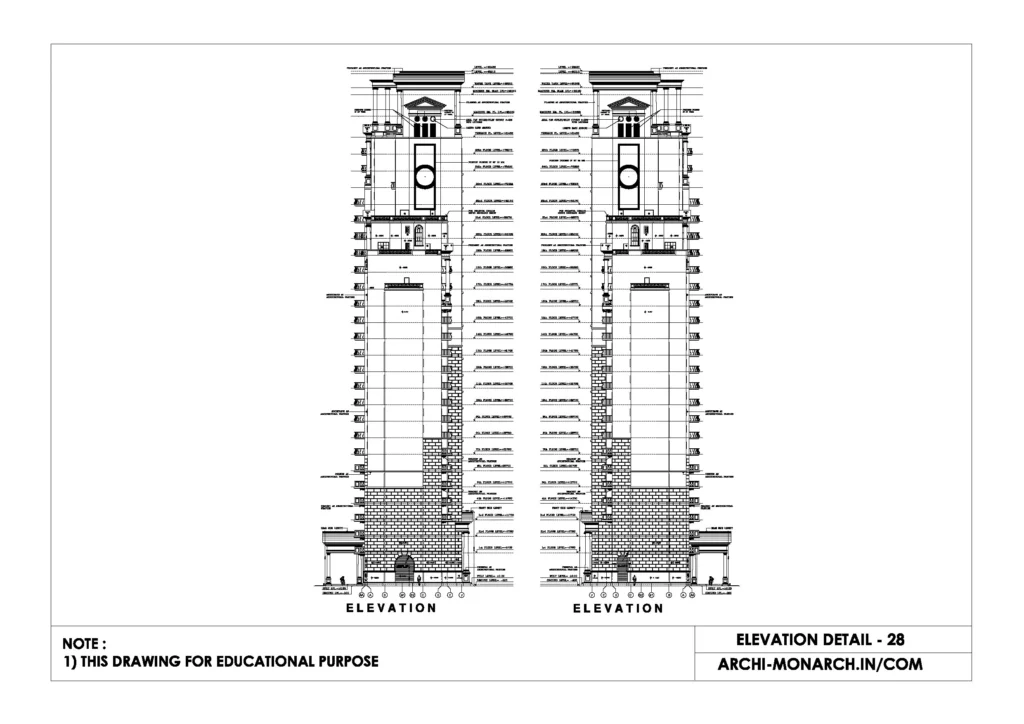 ELEVATION DETAIL TWENTY EIGHT