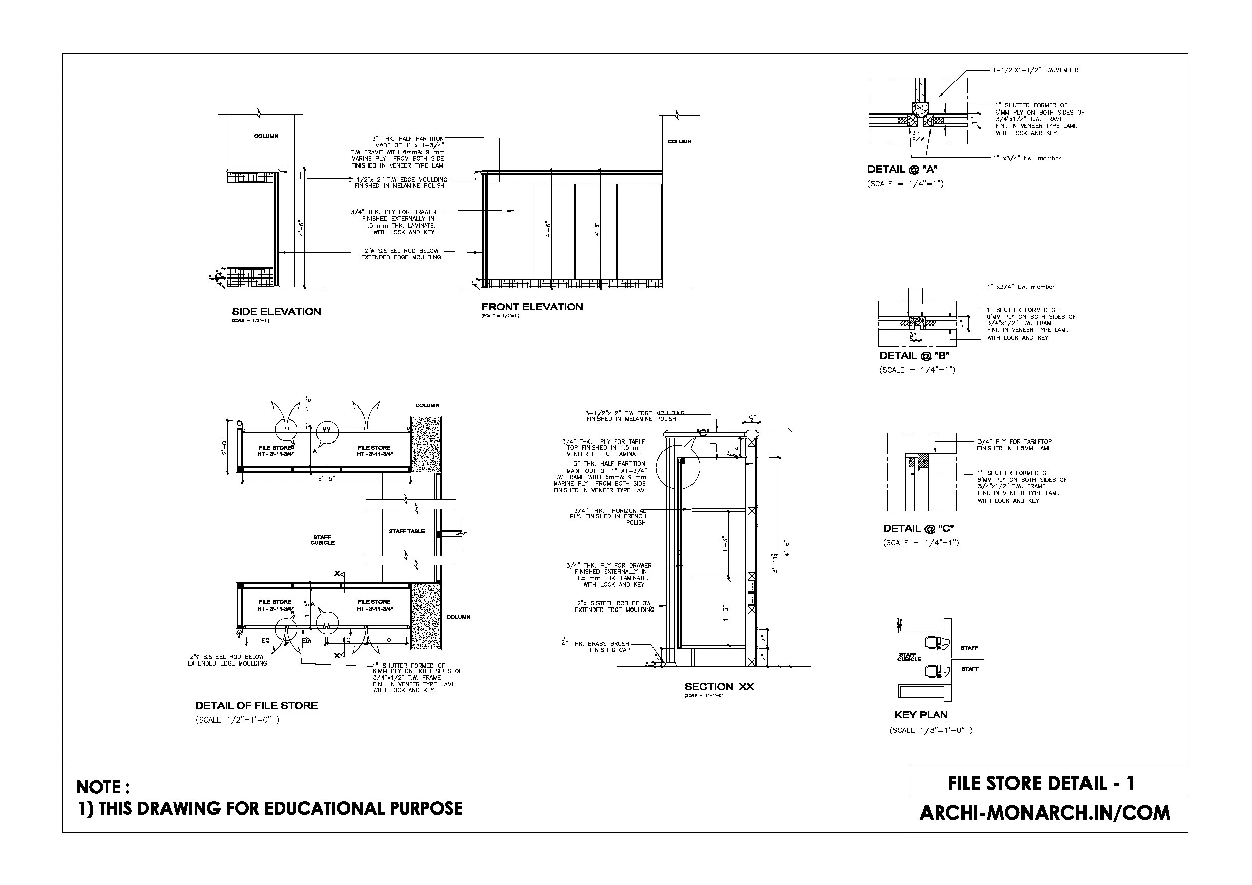 FILE STORE DETAIL ONE ⋆ Archi-Monarch