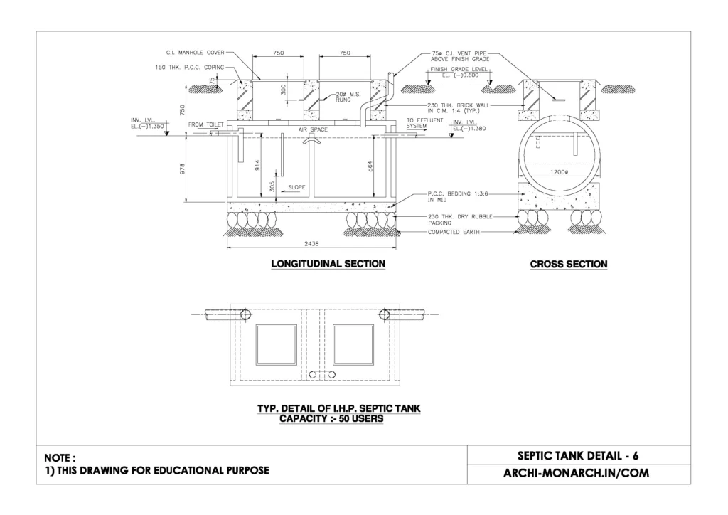 SEPTIC TANK DETAIL SIX